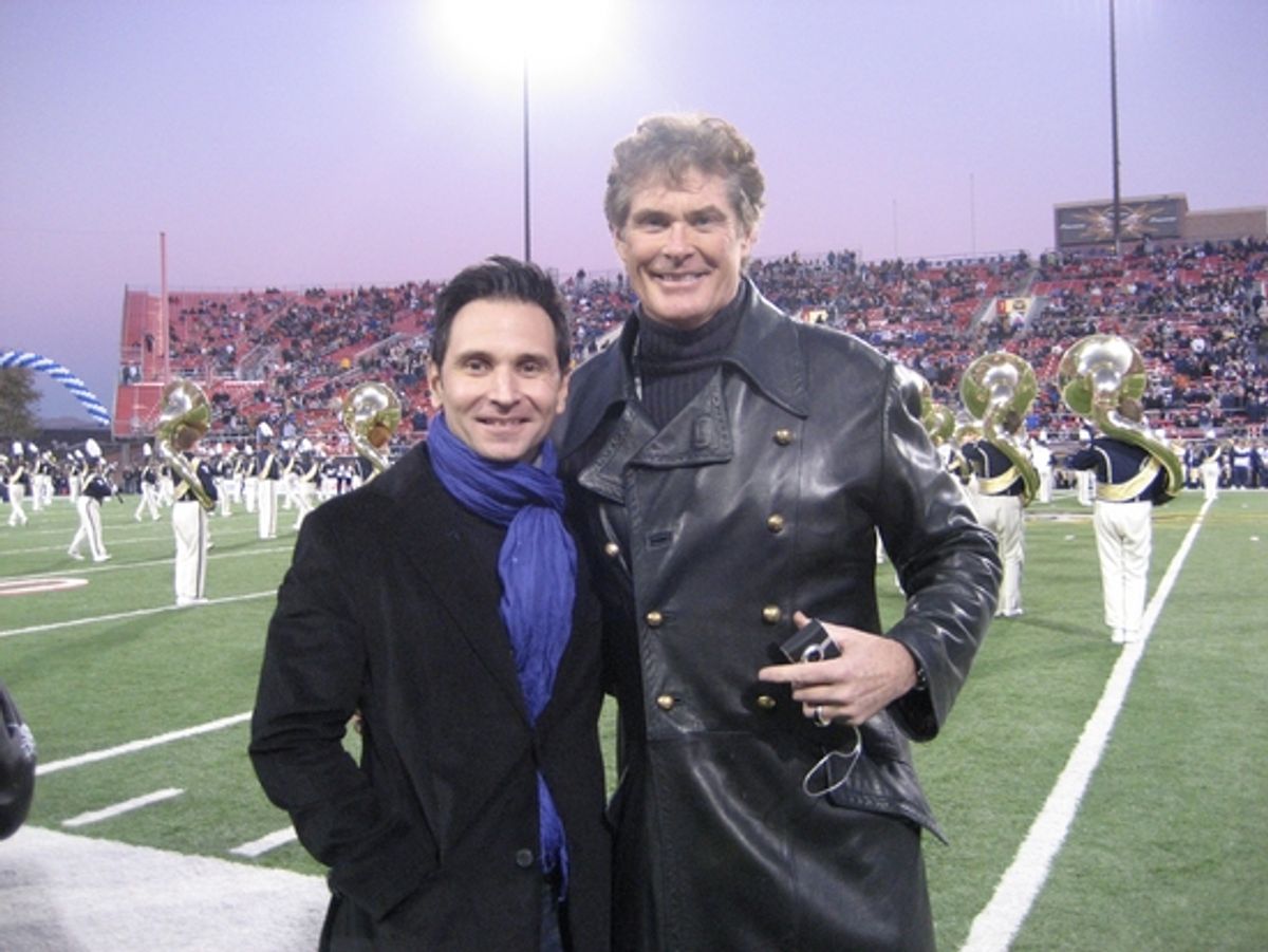 Travis Cloer and David Hasselhoff at 