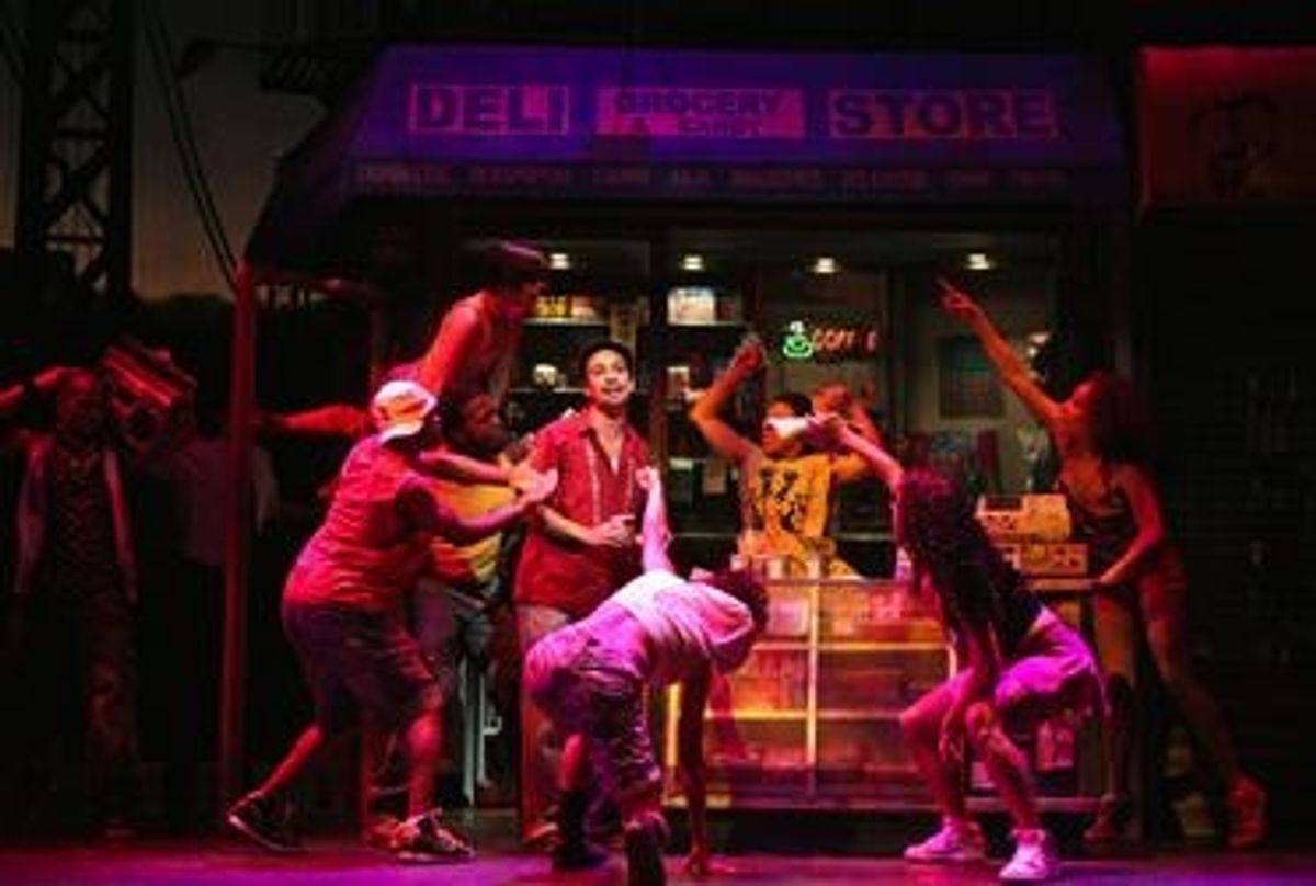 Lin-Manuel Miranda and the In The Heights cast at 