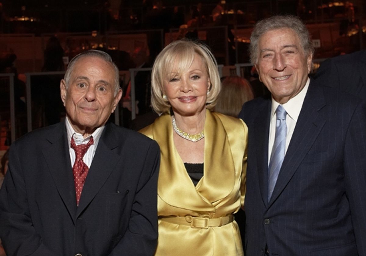 Maurice Kanbar, Iris Cantor and Tony Bennett at 