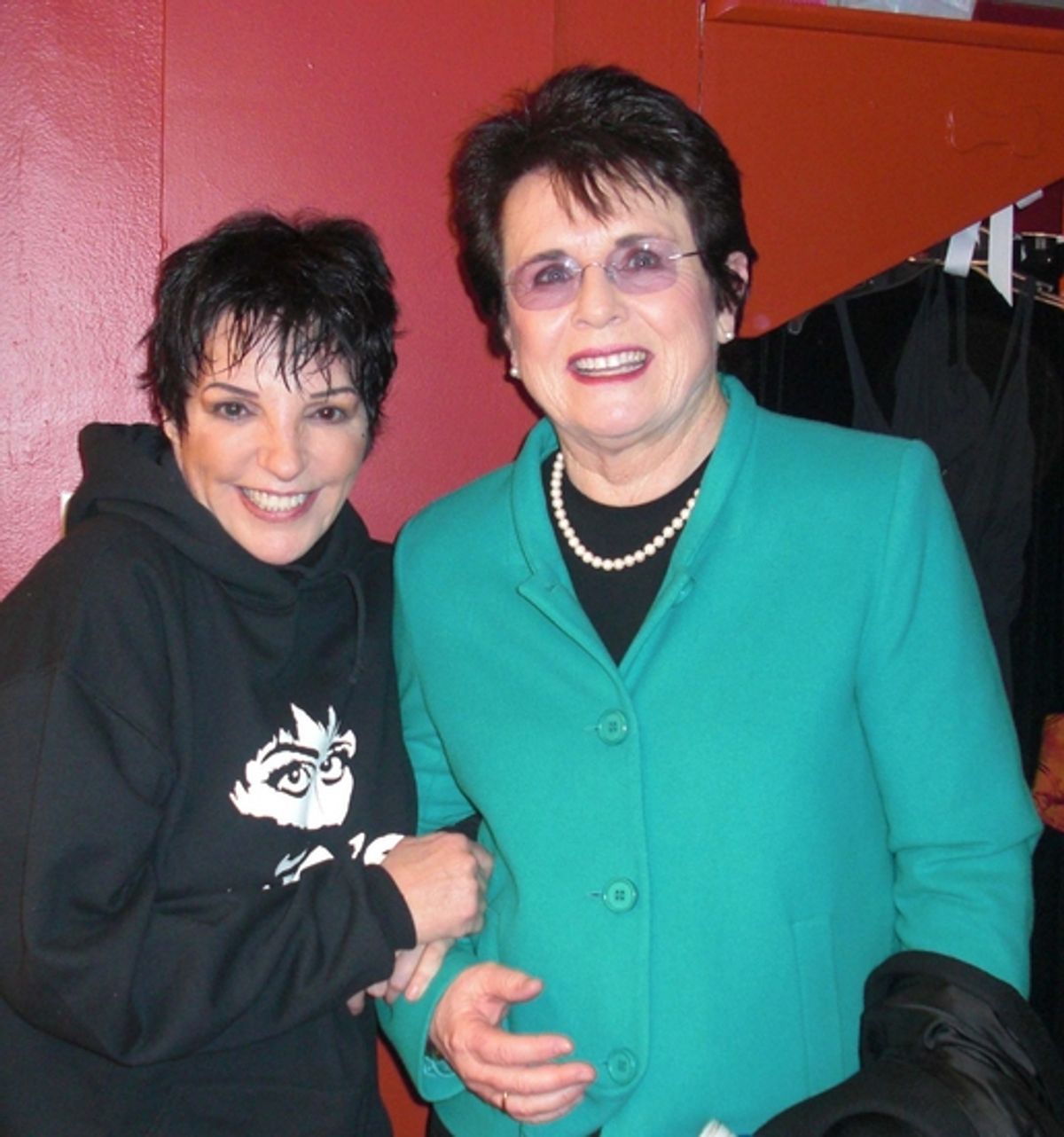 Liza Minnelli and Billy Jean King at 