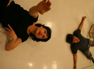 Carla Gugino and Pablo Schreiber Photo