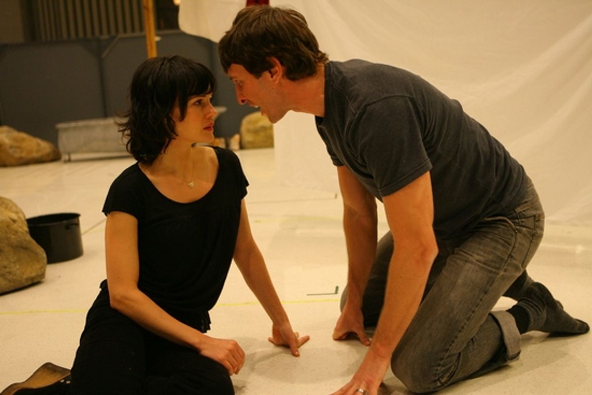 Carla Gugino and Pablo Schreiber at 