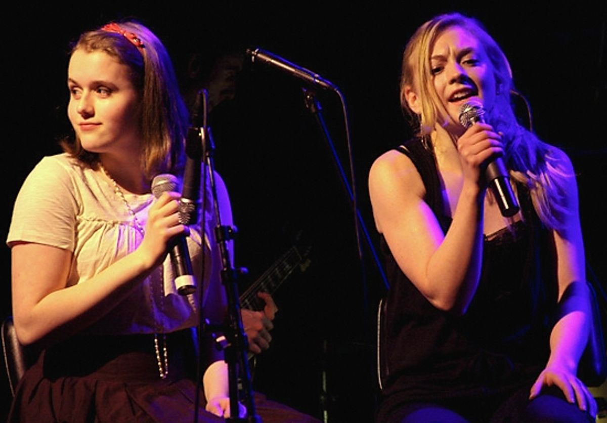 Caitlin Kinnunen and Emily Kinney at 