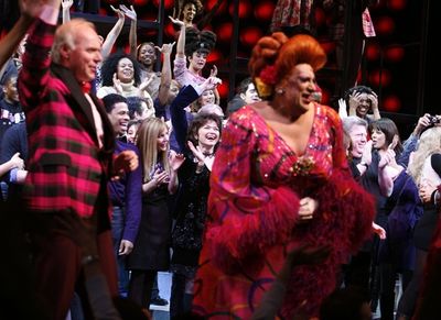 Ken Marks and Harvey Fierstein shake it! Photo