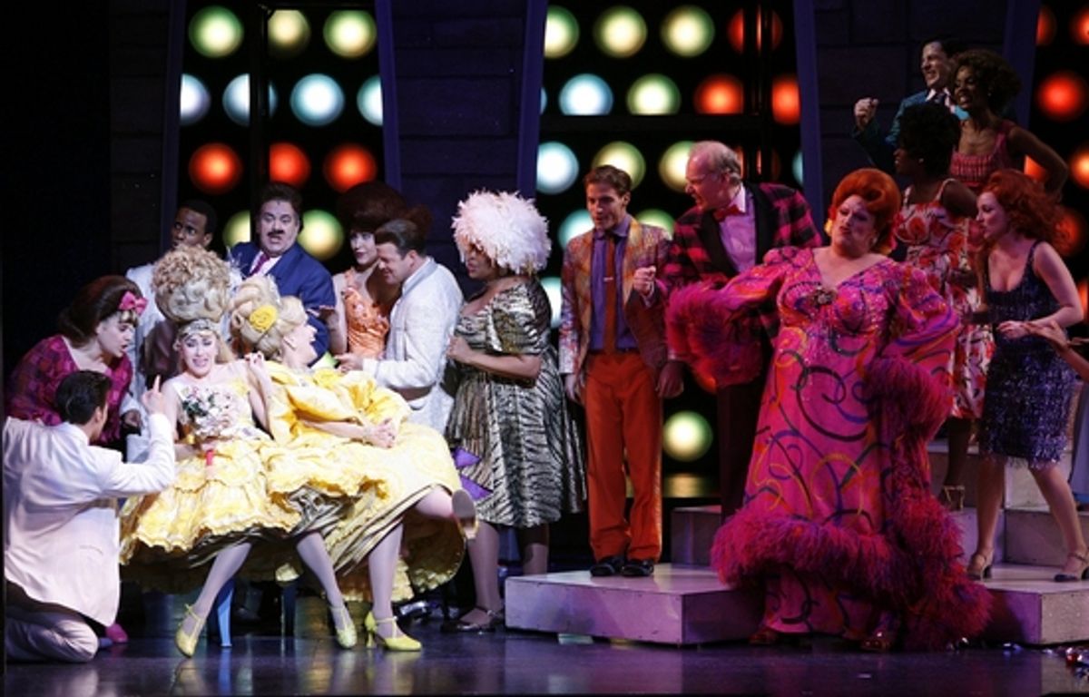 Kate Loprest, Karen Mason, Charlotte Crossley, Harvey Fierstein and the cast at 