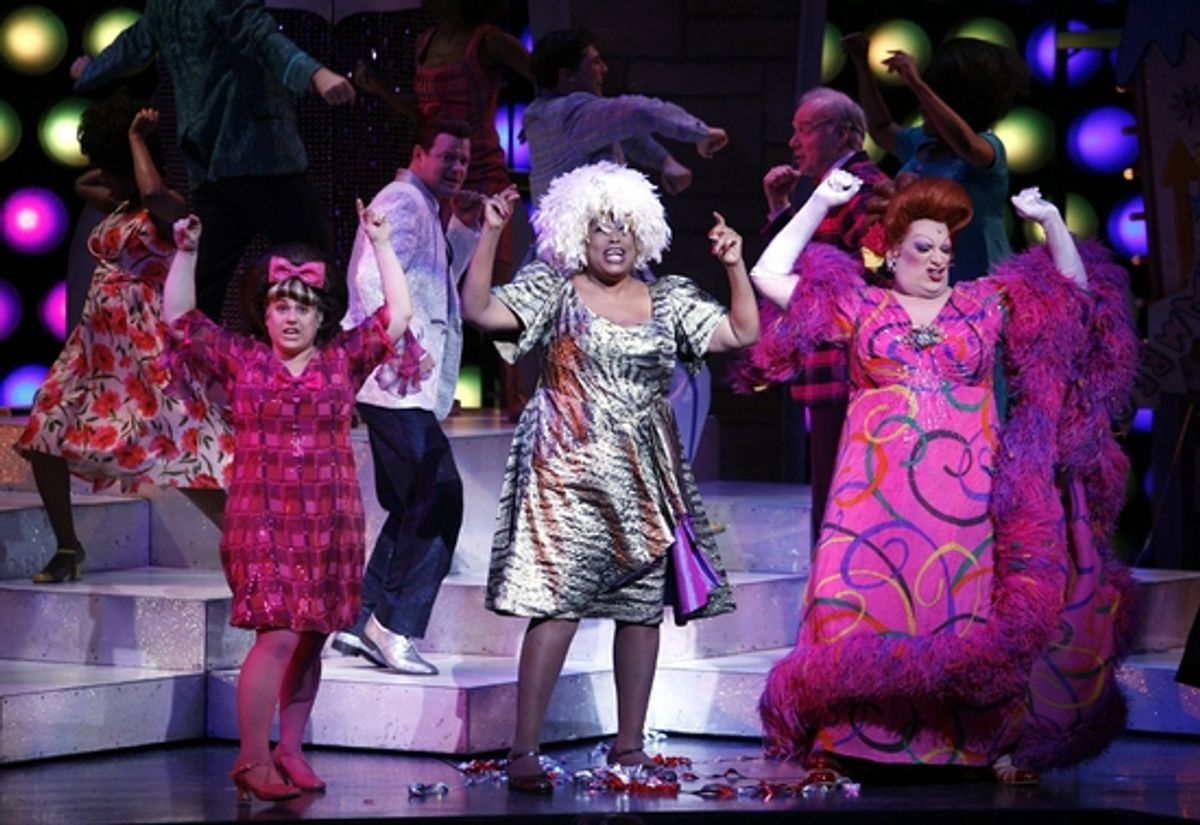 Marissa Jaret Winokur, Charlotte Crossley and Harvey Fierstein at 