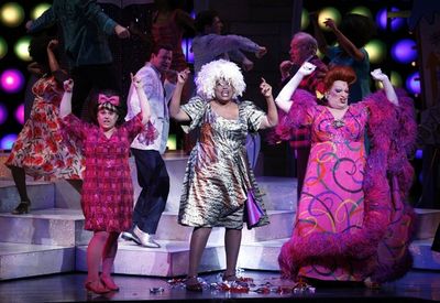 Marissa Jaret Winokur, Charlotte Crossley and Harvey Fierstein Photo