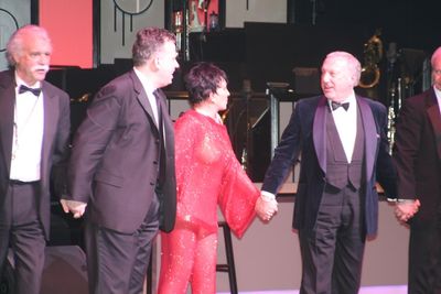 Billy Stritch and Liza Minnelli take a bow with the band! Photo