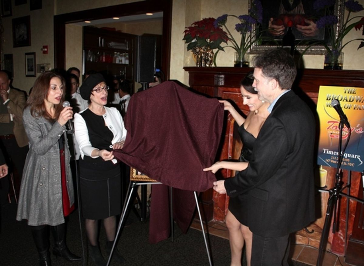 Valerie Smaldone, Laura Benanti, Patti LuPone and Boyd Gaines at 