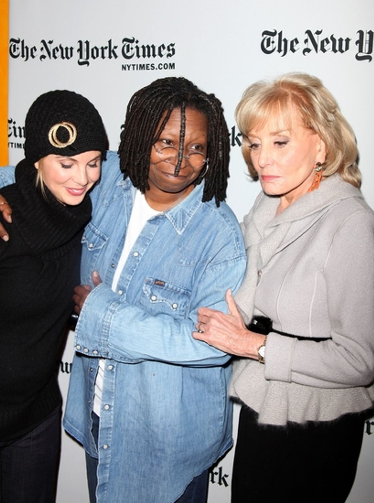 Elisabeth Hasselbeck, Whoopi Goldberg and Barbara Walters
 at 