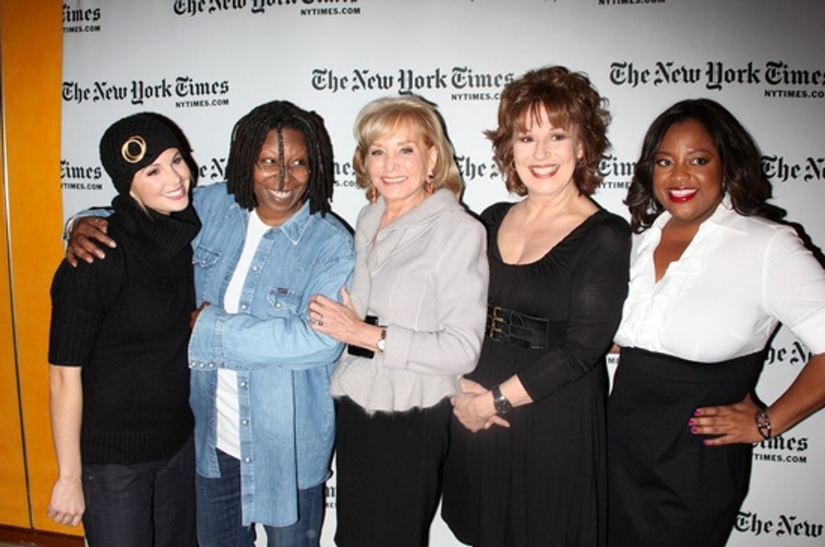 Elisabeth Hasselbeck, Whoopi Goldberg, Barbara Walters, Joy Behar and Sherri Shepherd
 at 