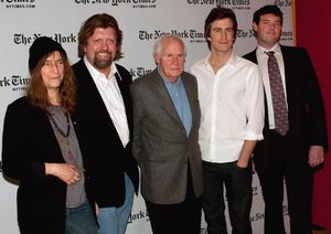 Patti Smith, Oskar Eustis, Galt MacDermot, Gavin Creel, and Patrick Healy Photo