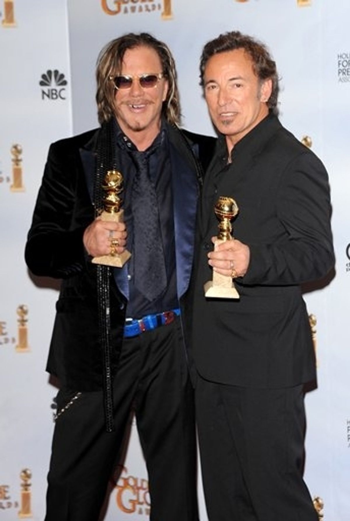 Mickey Rourke and Bruce Springsteen  at 
