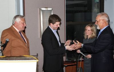 Brian Murray, Stark Sands, Paige Price and Ame Gunderesen
 Photo