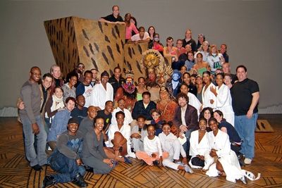Muhammad Ali and the cast of DisneyÃ¢â‚¬â„¢s The Lion King National Tour. Photo