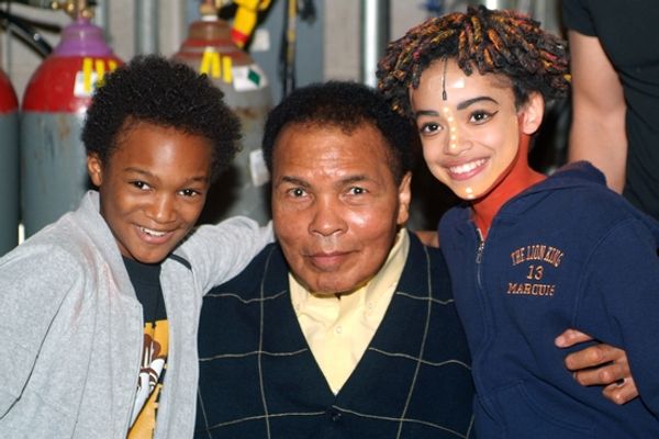 Chaz Marcus Fleming (Young Simba), Muhammad Ali and Marquis Kofi Rodriguez (Young Sim Photo