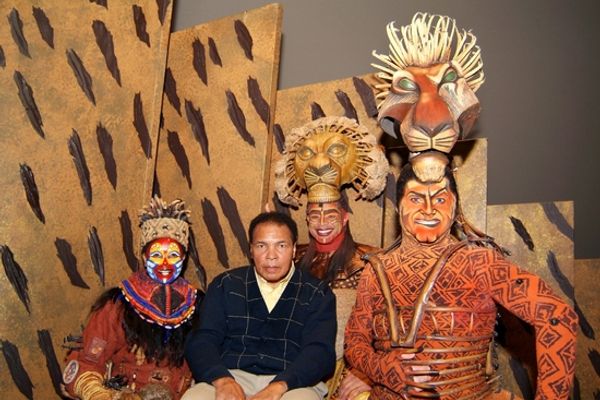 Phindile Mkhize (Rafiki), Muhammad Ali, Dionne Randolph (Mufasa), and Timothy Carter  Photo
