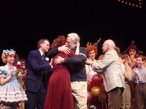 Sami Gayle, Boyd Gaines, Patti LuPone, Stephen Sondheim, Marilyn Caskey and cast Photo