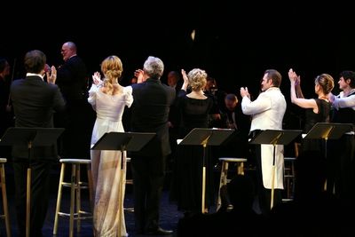 Steven Pasquale, Jill Paice, Victor Garber, Stephen Sondheim, Natasha Richardson, Mar Photo