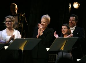 Kendra Kassebaum, Vanessa Redgrave, Alexandra Socha and Philip Cokorinos
 Photo