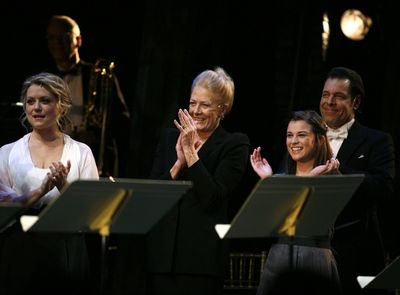 Kendra Kassebaum, Vanessa Redgrave, Alexandra Socha and Philip Cokorinos
 Photo