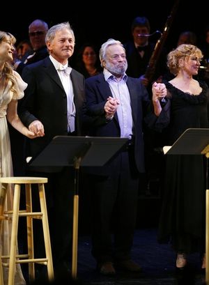 Victor Garber, Stephen Sondheim and Natasha Richardson
 Photo