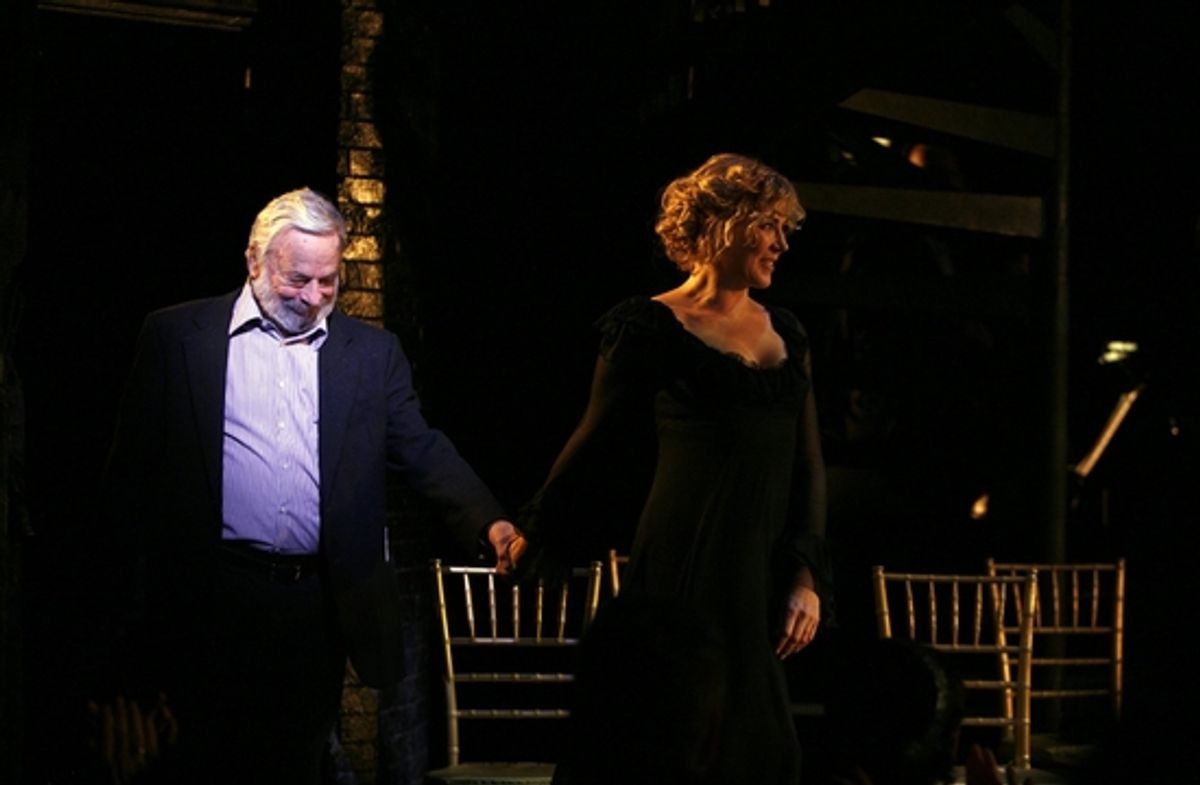 Stephen Sondheim and Natasha Richardson at 