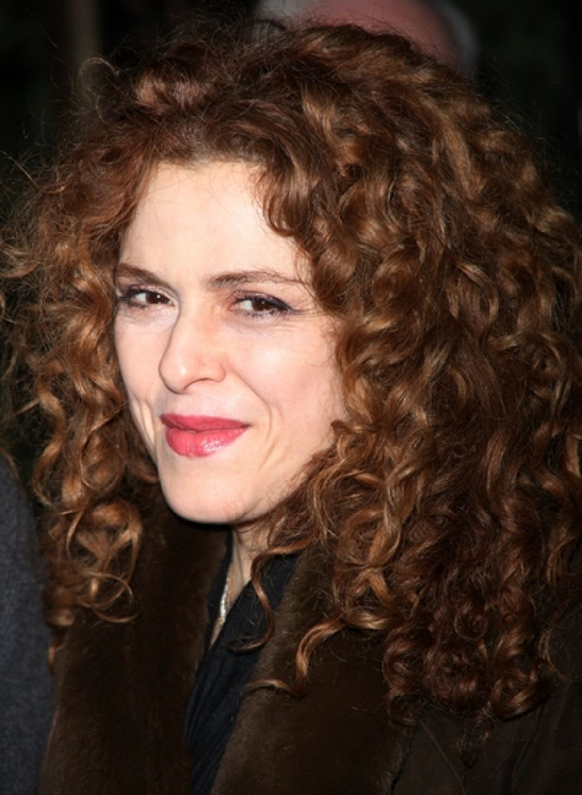 Bernadette Peters with her date Richard at 'A LITTLE NIGHT MUSIC' After Party