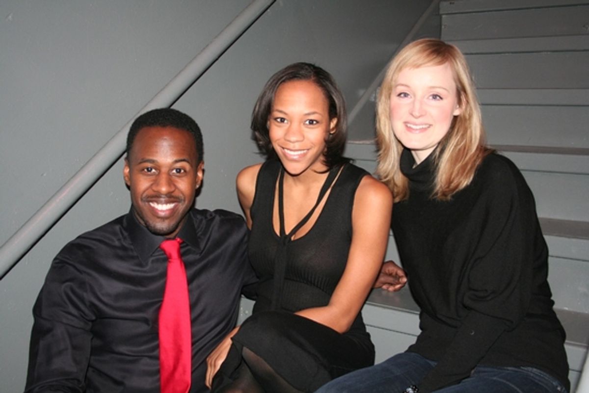 Marcus Paul James, Nikki M. James and Erin Davie at 