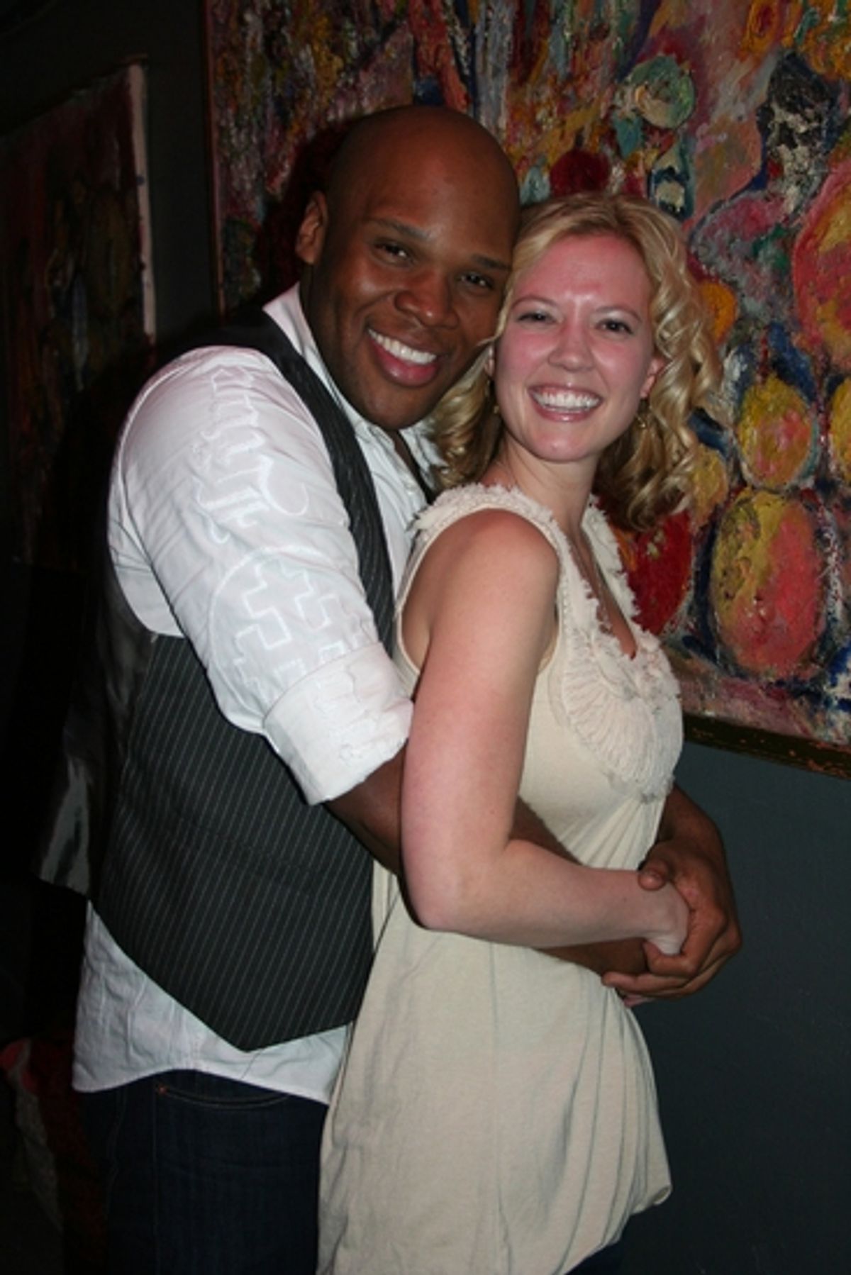 Michael James Scott and Patti Murin at 
