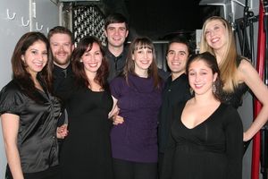 Natalie Weiss (center) with the Monday Nights New Voices Choir; Melanie Burg, Marisa  Photo