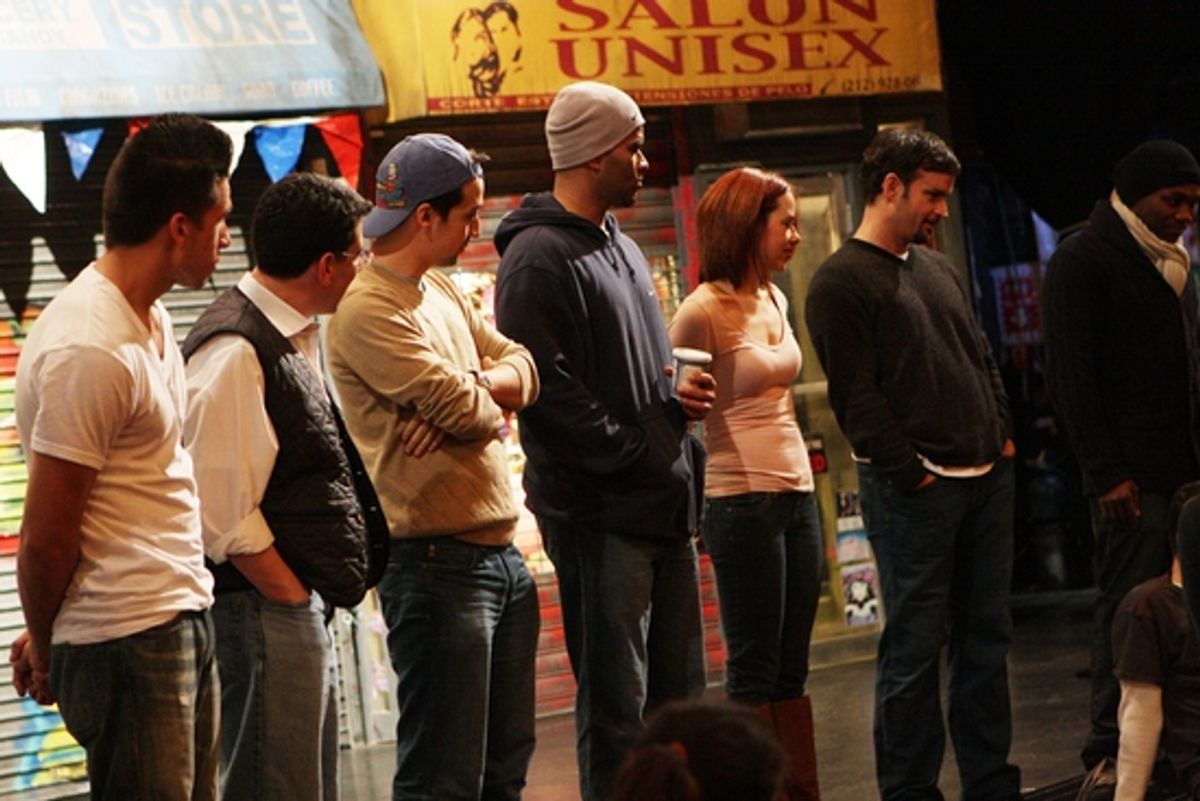 Tony Chiroldes, Lin-Manuel Miranda, Christopher Jackson, Janet Dacal and Rick Negron
 at 