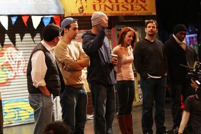 Tony Chiroldes, Lin-Manuel Miranda, Christopher Jackson, Janet Dacal and Rick Negron  Photo