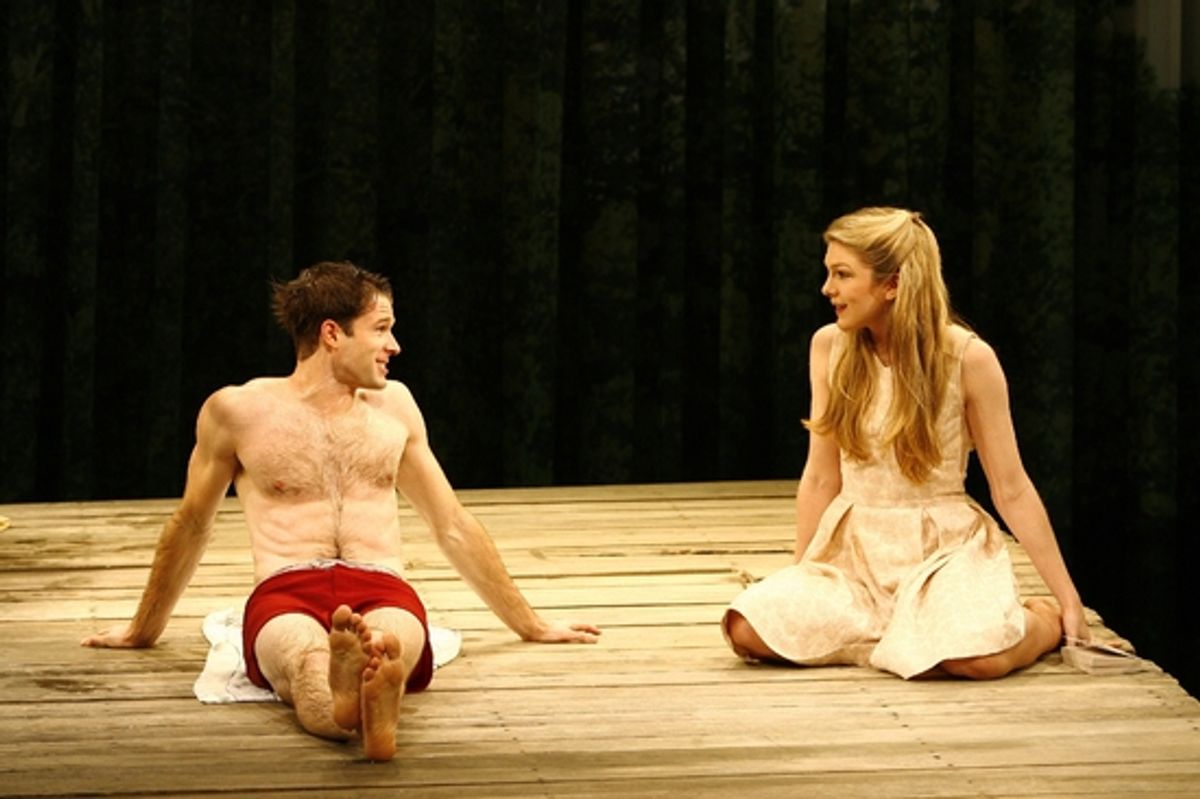 Kieran Campion and Lily Rabe at 