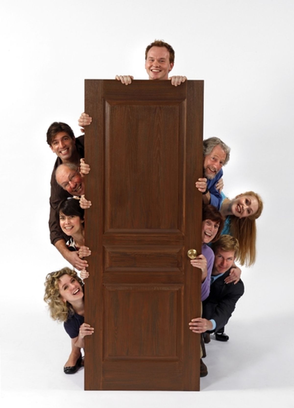 Clockwise from bottom left, Winslow Corbett, Nancy Bell, Nick Ullett, Kaleo Griffith, Brian Hostenske, Timothy Landfield, Jennifer Lyon, Kandis Chappell and Bill Brochtrup at 