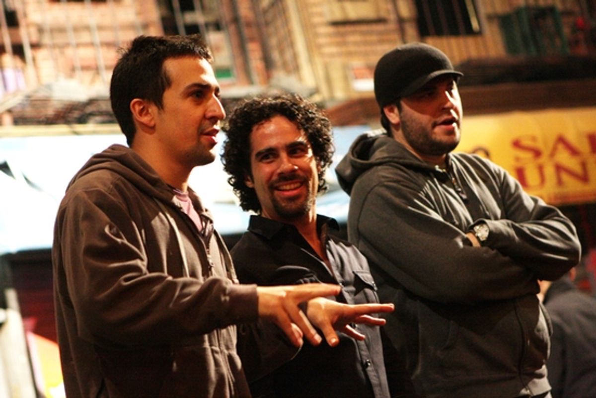 Lin-Manuel Miranda, Alex Lacamoire and Bill Sherman

 at 