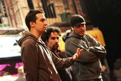 Lin Manuel Miranda, Alex Lacamoire and ? Photo