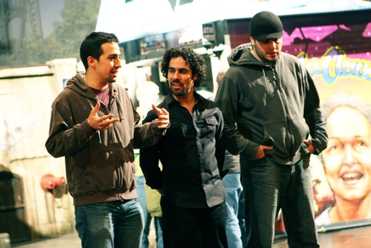 Lin-Manuel Miranda, Alex Lacamoire and Bill Sherman at 