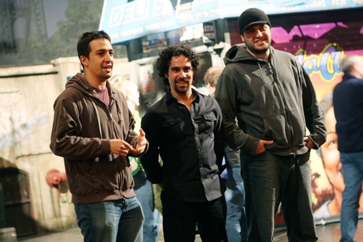 Lin-Manuel Miranda, Alex Lacamoire and Bill Sherman at 