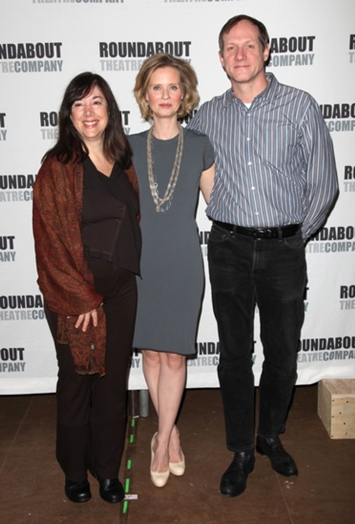 Lisa Loomer, Cynthia Nixon and Mark Brokaw

 at 