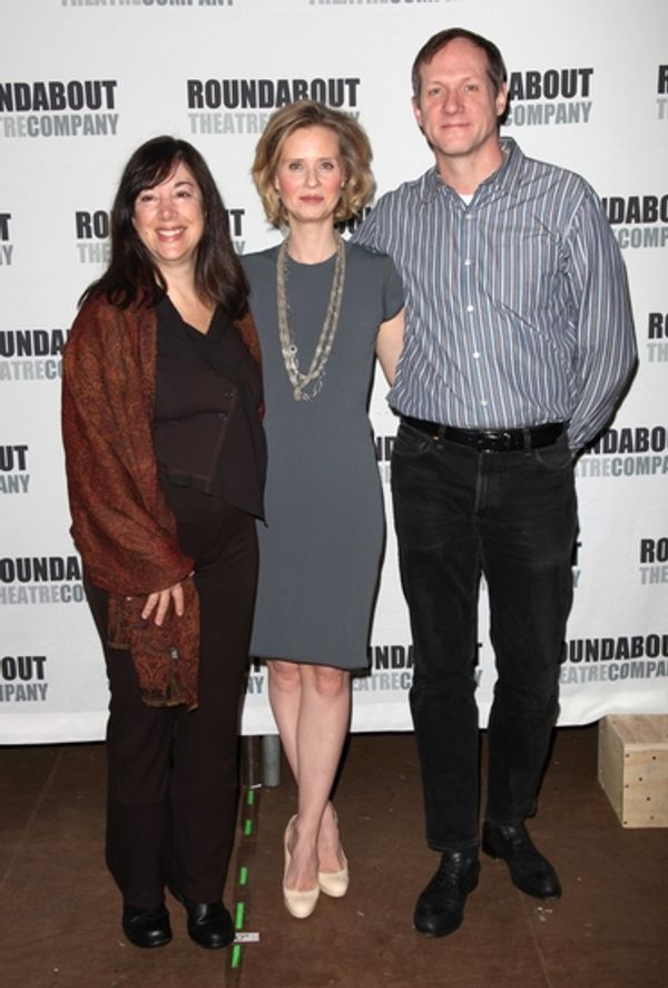 Lisa Loomer, Cynthia Nixon and Mark Brokaw

 Photo