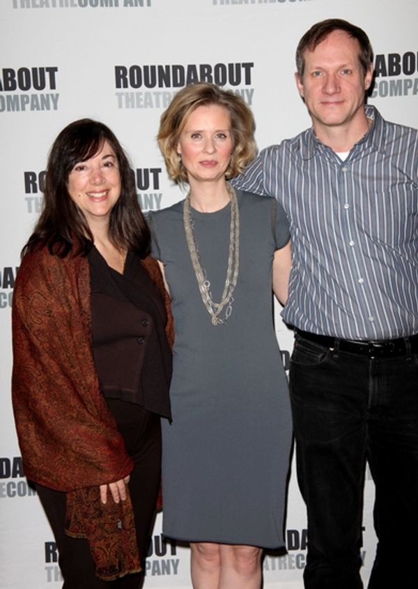 Lisa Loomer, Cynthia Nixon and Mark Brokaw Photo