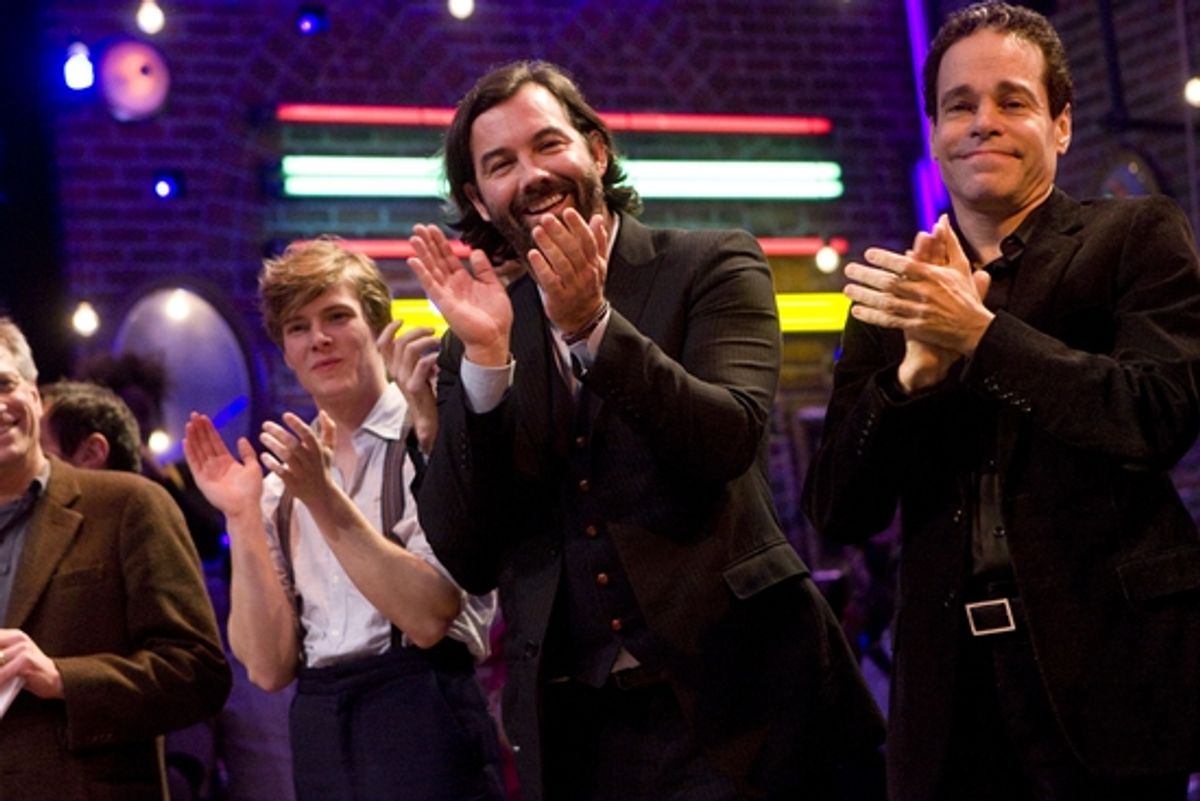 Hunter Parrish, Duncan Sheik and Steven Sater at 