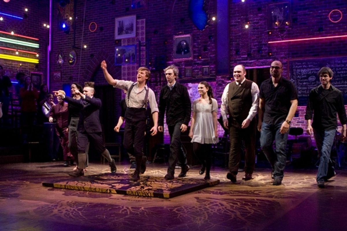 Christine Estabrook, Gerard Canonico, Hunter Parrish, Thad DeBrock, Alexandra Socha, Glenn Fleshler, George Farmer and Trey Files

 at 