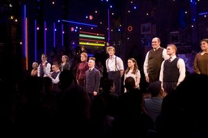 Christine Estabrook, Gerard Canonico, Hunter Parrish, Alexandra Socha, Glenn Fleshler, Andrew Durand and Amanda Castanos
@ BroadwayWorld Christine Estabrook, Gerard Canonico, Hunter Parrish, Alexandra Socha, Glenn Fleshler Photo