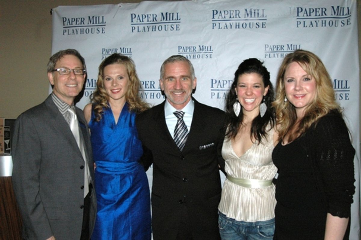 Patrick Parker, Annika Borasm (Hon. Gwendolen Fairfax), Mark S. Hoebee (Artistic Director) Zoe Winters, and Alison Franck at 