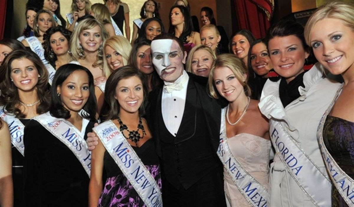 Anthony Crivello with Miss America Contestants at 