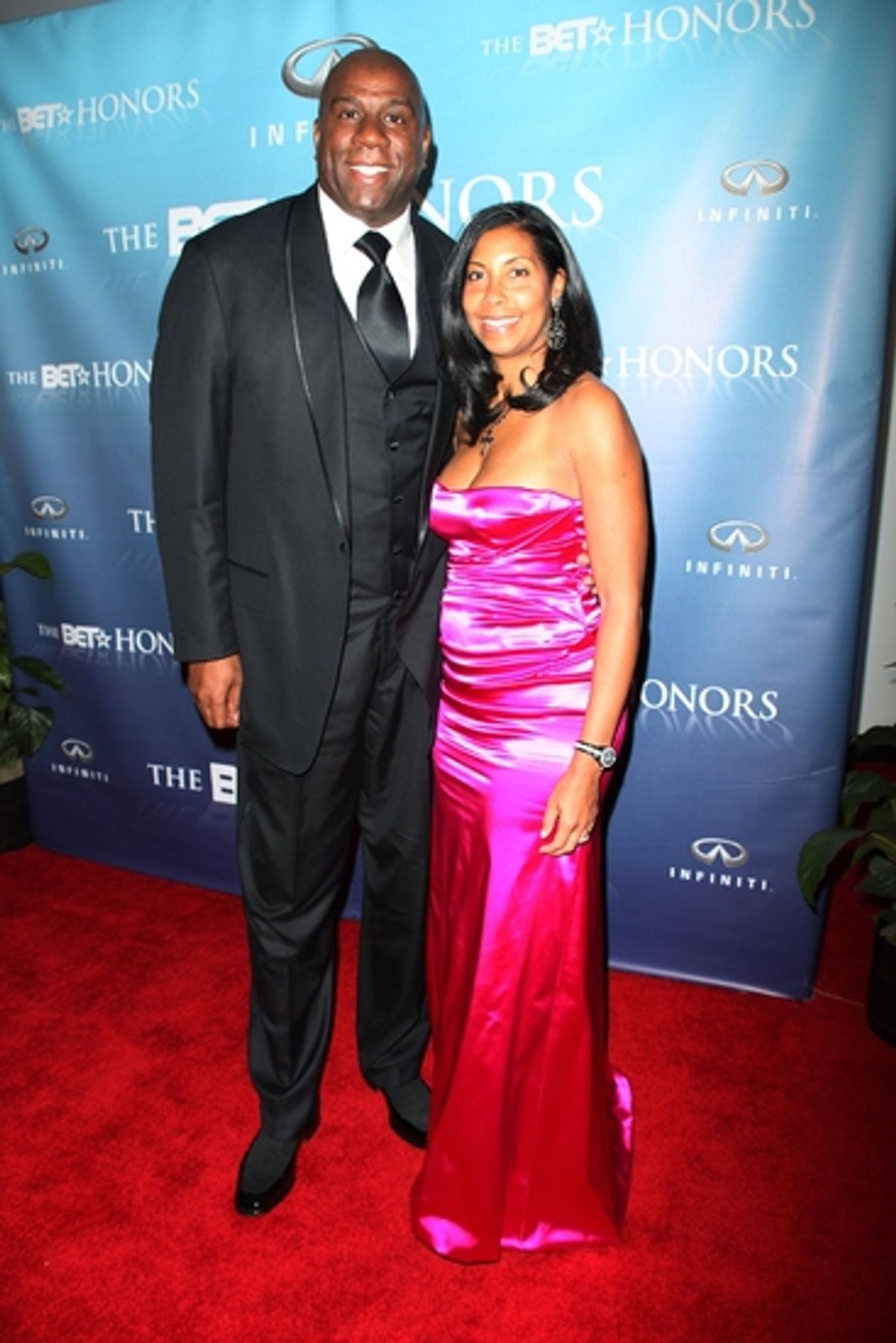 Earvin 'Magic' Johnson and Cookie Johnson

 at 