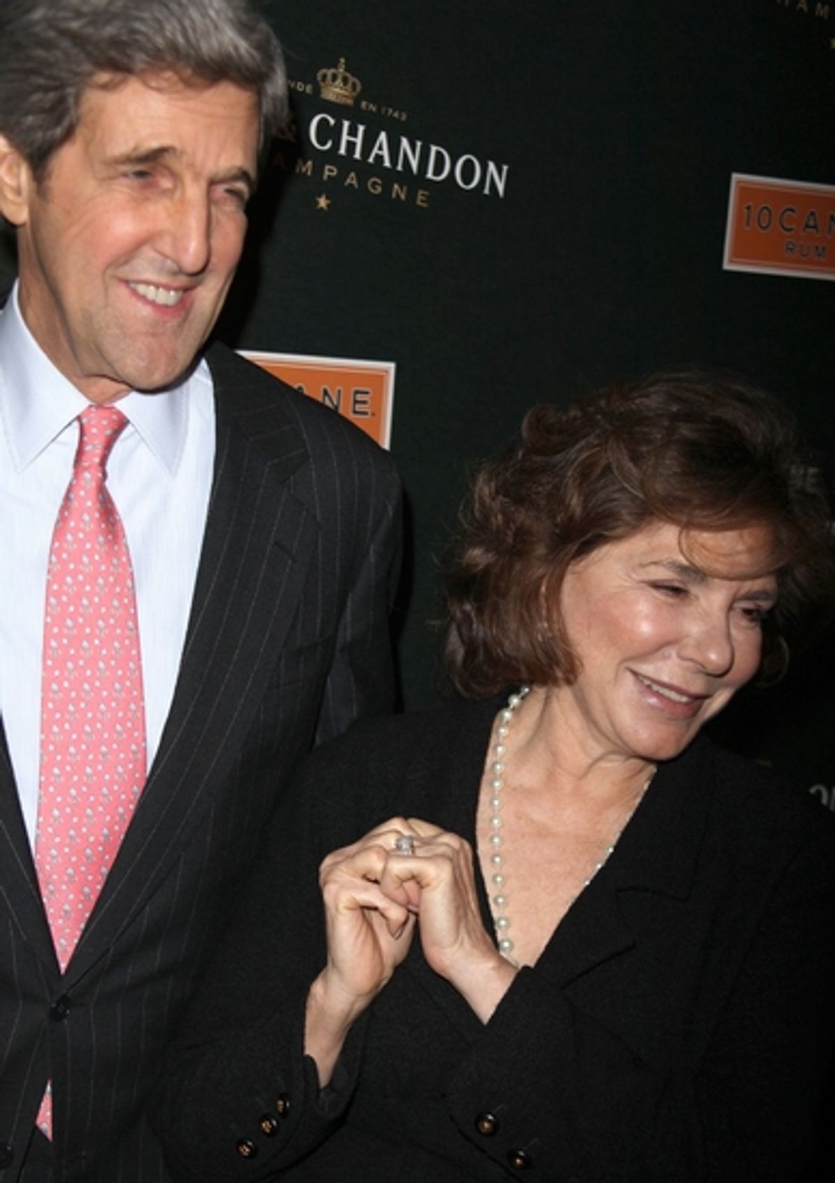 Senator John Kerry and Teresa Heinz-Kerry at The Moet & Chandon Party for The Creative Coalition