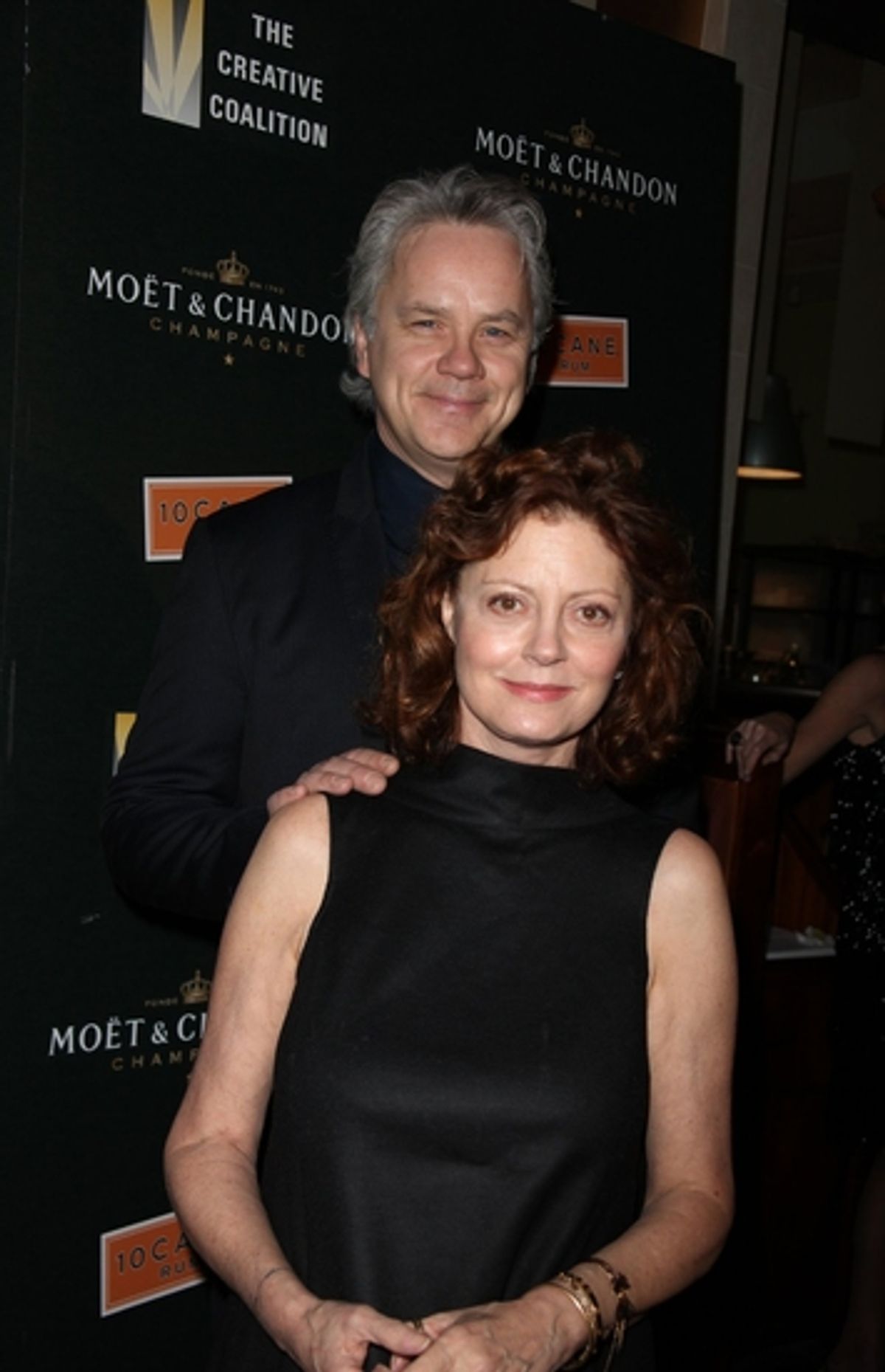 Tim Robbins and Susan Sarandon at The Moet & Chandon Party for The Creative Coalition
